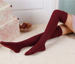 Knee Socks Women Cotton Thigh High Over The Knee Stockings  Warm Long Stocking women Sexy Medias  winter 2018 woman