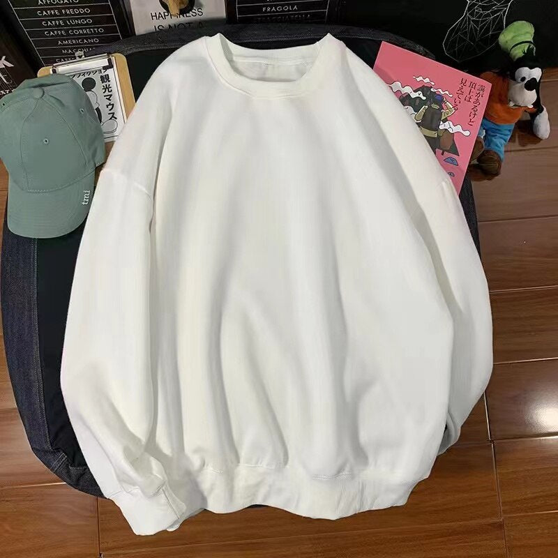 Warm Y2K fall/winter pullover sweater new pink cute loose wild pullover round neck pink sweater