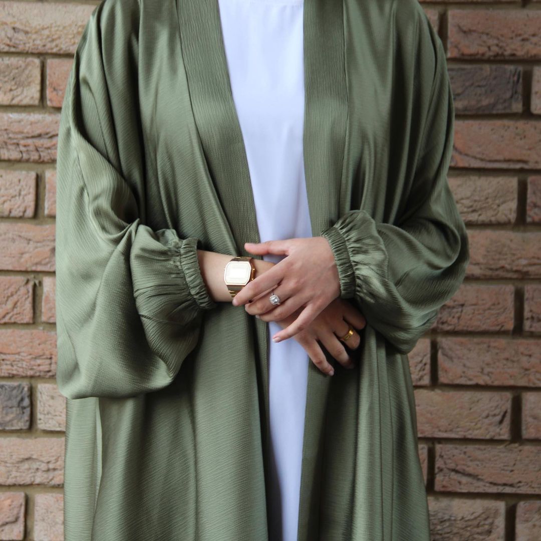 Wepbel Robe Dubai Drawstring Sleeve Dress Abaya Women's Islamic Clothing Hijab Cardigan Islamic Clothing Caftan Kimono Abaya
