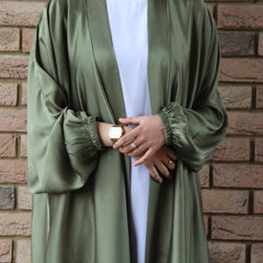 Wepbel Robe Dubai Drawstring Sleeve Dress Abaya Women's Islamic Clothing Hijab Cardigan Islamic Clothing Caftan Kimono Abaya