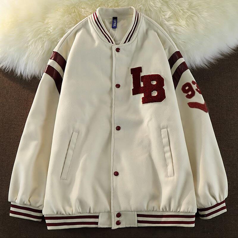 Splicing leather Bomber Jackets Women Coat Couple Baseball Jacket Autumn Unisex Boyfriend Style Varsity Hiphop Streetwear