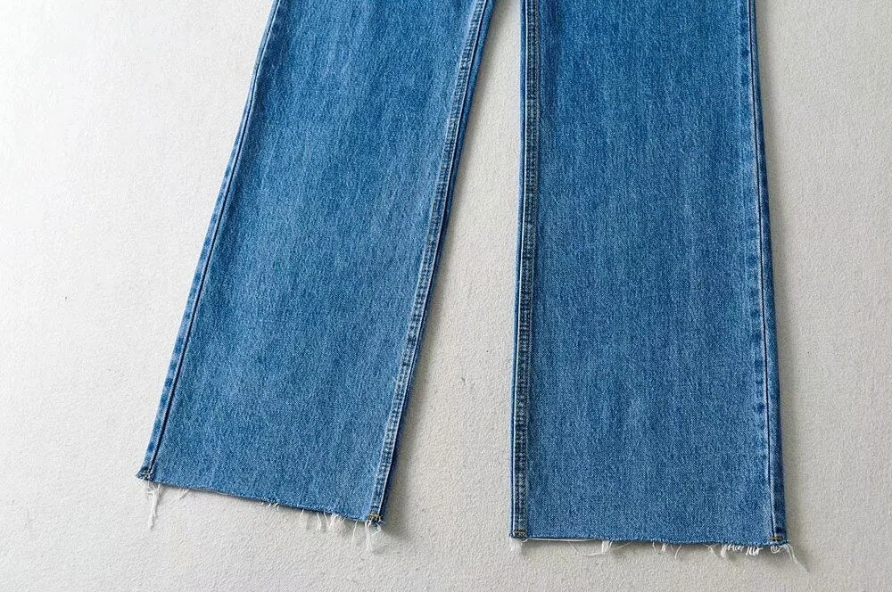 Lizakosht Casual Fashion Straight Leg Women's Jeans Denim Bottom Harajuku Boyfriend Long High Waist Baggy Jeans Fall Pants pantalones