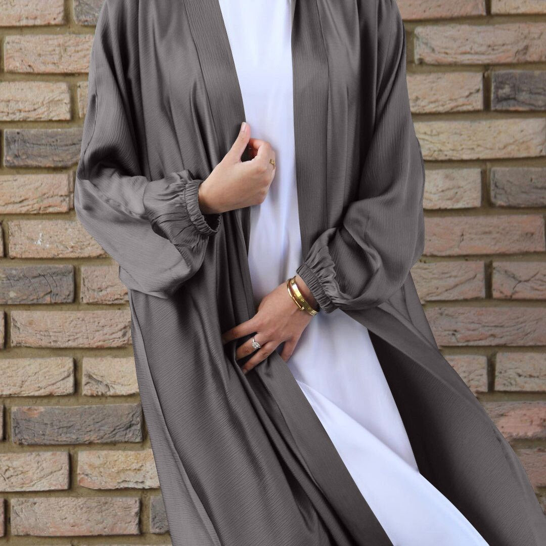 Wepbel Robe Dubai Drawstring Sleeve Dress Abaya Women's Islamic Clothing Hijab Cardigan Islamic Clothing Caftan Kimono Abaya