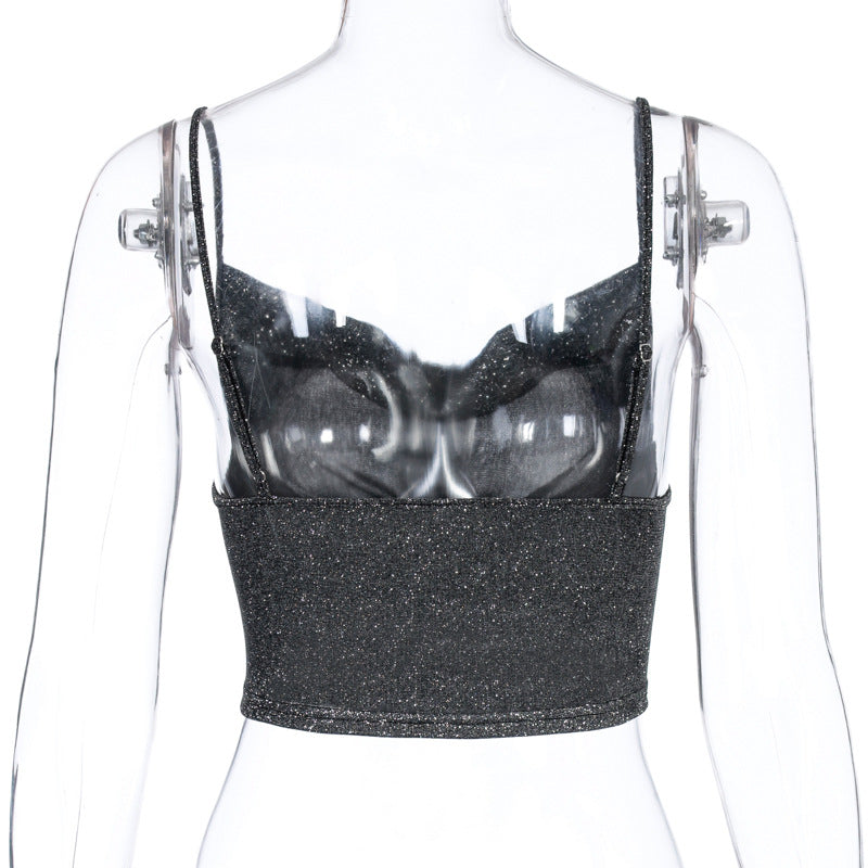 Halter Crop top t shirt Cropped Sexy Backless Sleeveless Tank tops for women Spring Autumn Woman clothes Ropa mujer Vetement
