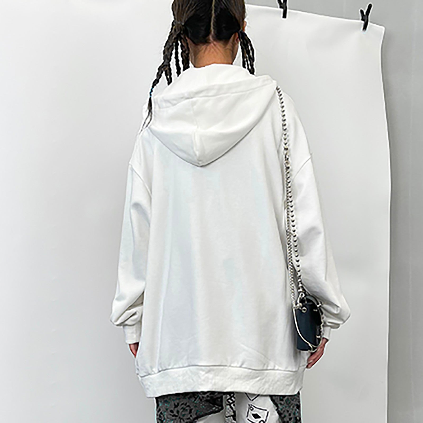 Ladies Hoodies Goth Hoodie Harajuku Woman Clothes Autumn Hooded Sweatshirts Loose Skull Printed Zip Long Sleeve Jacket Coat Top