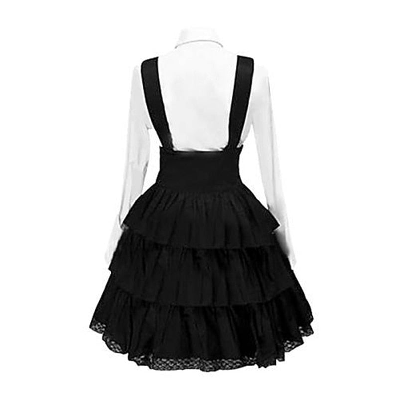 Gothic Dress Women Halloween Cosplay Costume Anime Outfit Cute Birthday Gift Kawaii Clothes Vintage Long Sleeve Party Dresses