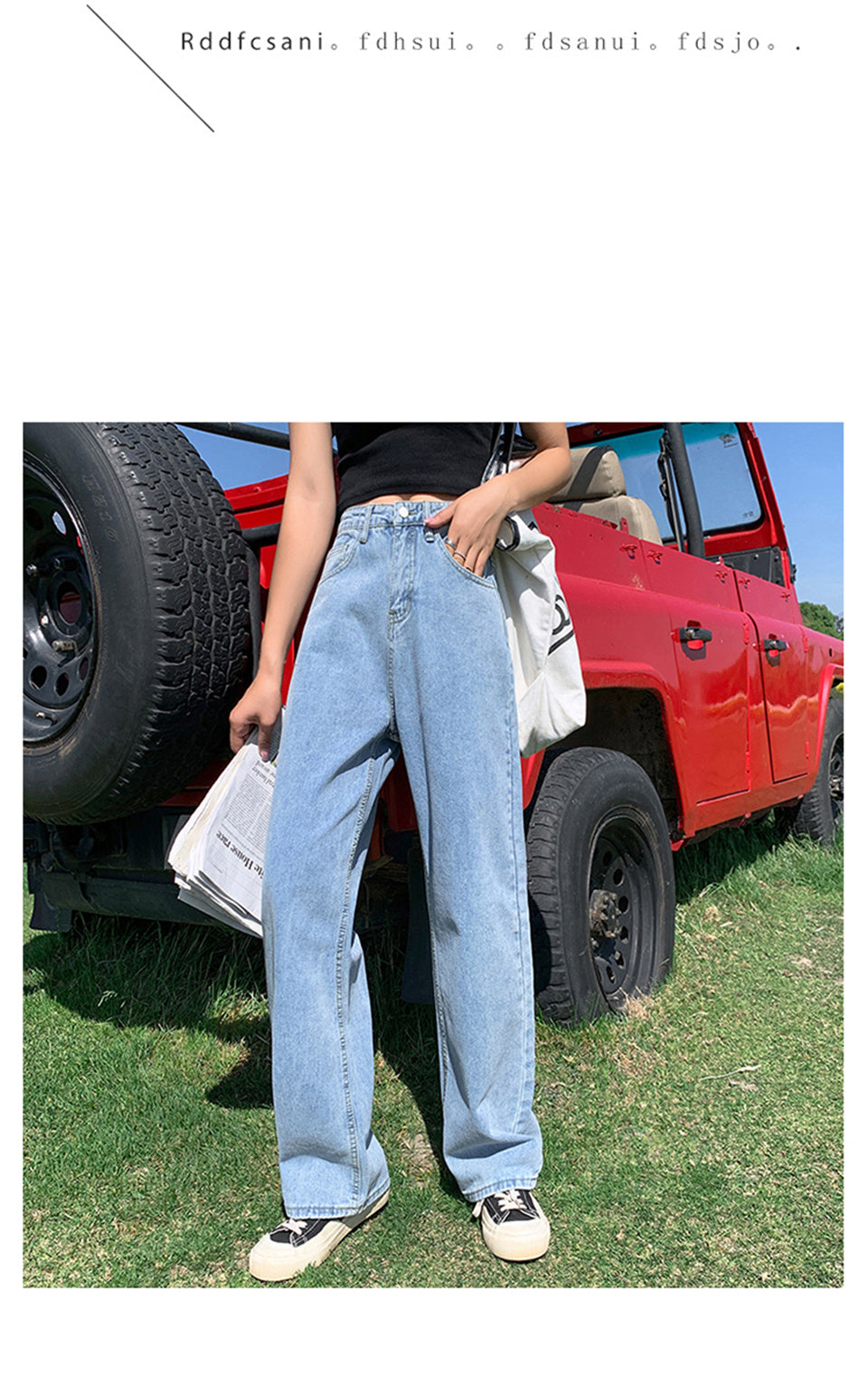 Woman Jeans High Waist Clothes Wide Leg Denim Clothing Blue Streetwear Vintage Quality 2021Fashion Harajuku Straight Pants