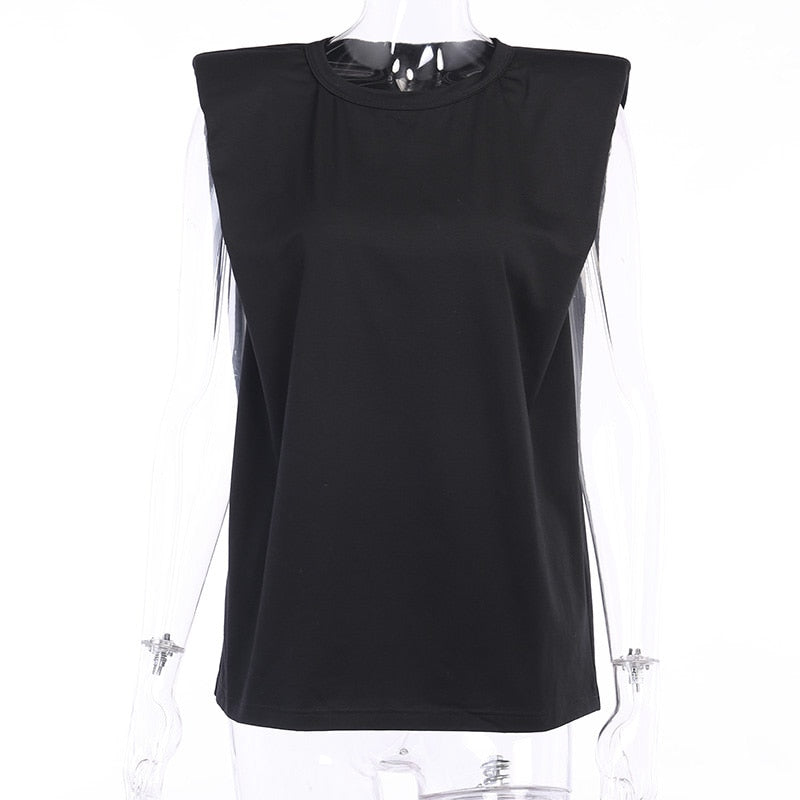 WannaThis Sleeveless O-Neck T-Shirt  Women Loose Casual Summer New2020 Solid Color Soft Cotton Basis Tees Simple Shirts Ladies
