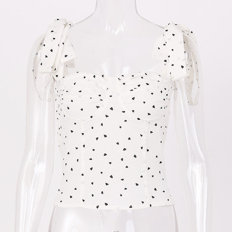 Sexy Cropped top t shirt Bandage Halter Ruched Black Flower tops for women Spring Autumn Ropa mujer Vetement femme Woman clothes