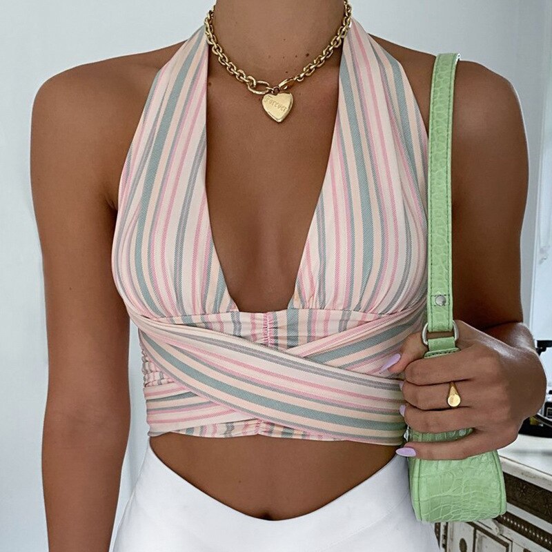 Summer Women Sexy Printed Camis Lace Crop Tank Top Tees Tube Tops For Women