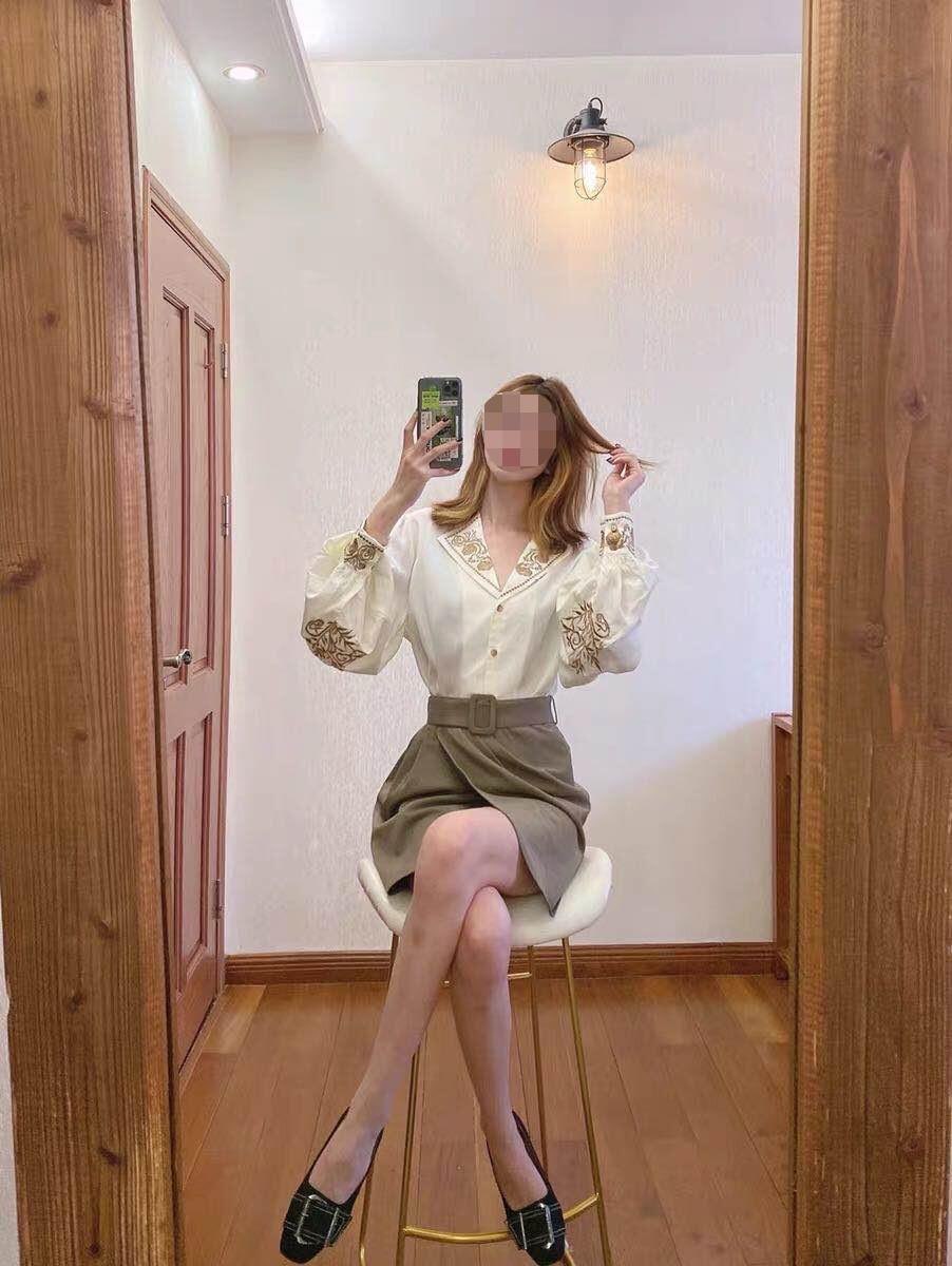 Lizakosht Elegant Blouse Women Autumn Floral Long sleeve Top Female Office Lady Casual Designer French Korean Women Blouses Fashion