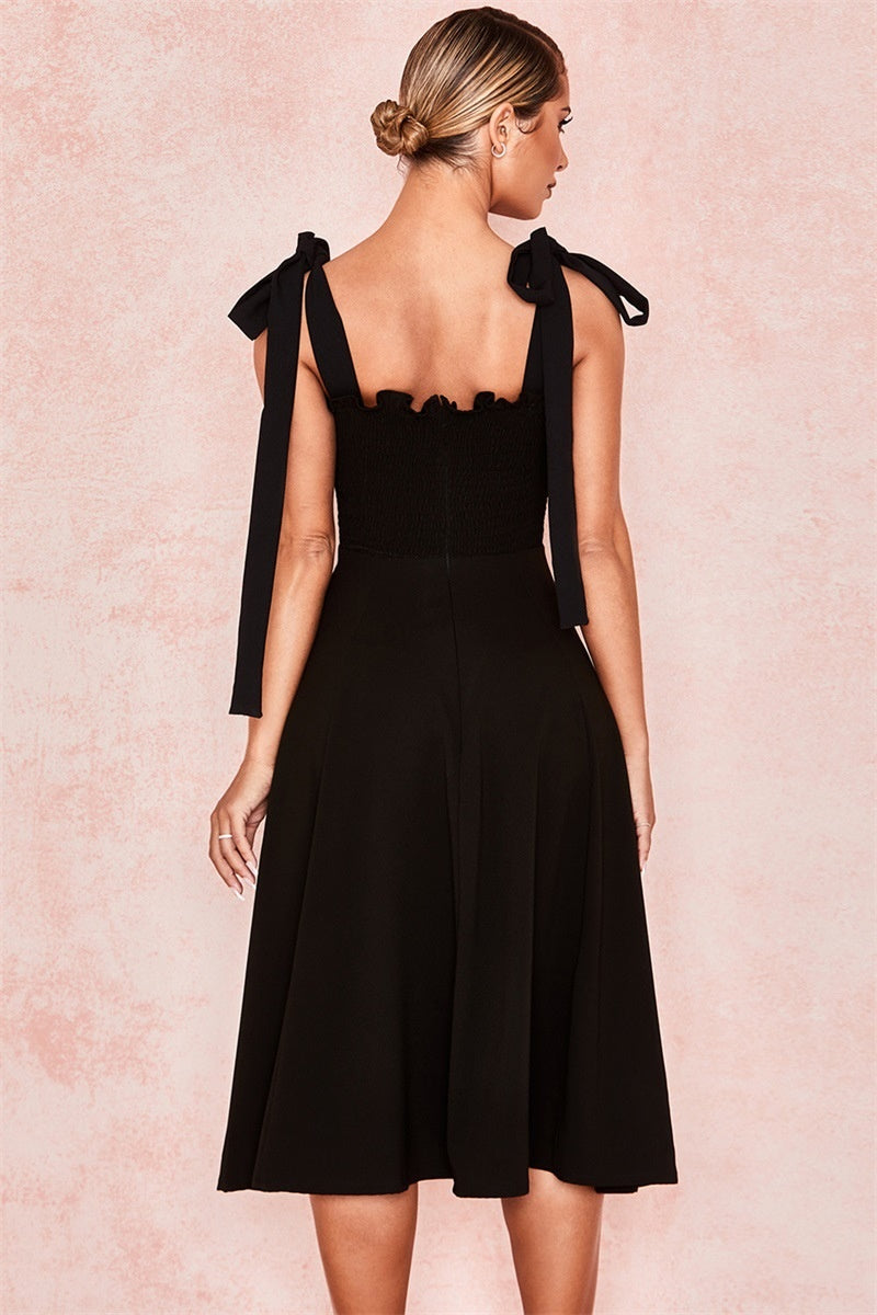 High Slit  Backless Spahetii Strap Fashion's Women Dress Free Shipping Lady Dresses for Party