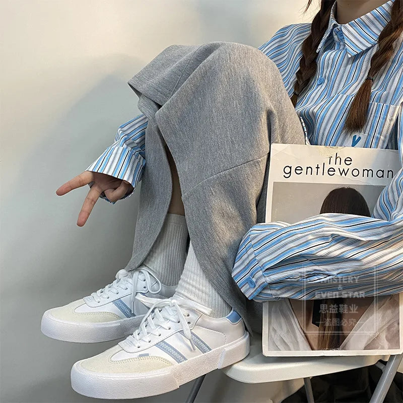 Lizakosht Luxury New Retro Shoes for Women Sneakers Fashion Classic Low Cut Lace-up Plus Size 35-44 All-match Designer Sneakers Women