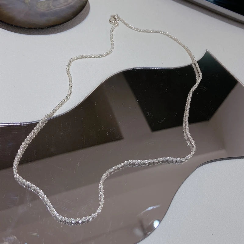 Lizakosht Japan Elegant Freshwater Pearl Choker For Women Girls Fashion Sqaure Crystal Wedding Necklace Jewelry Colares
