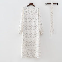 Lizakosht New Design 2023 Women Summer Long sleeve Floral print Long dress