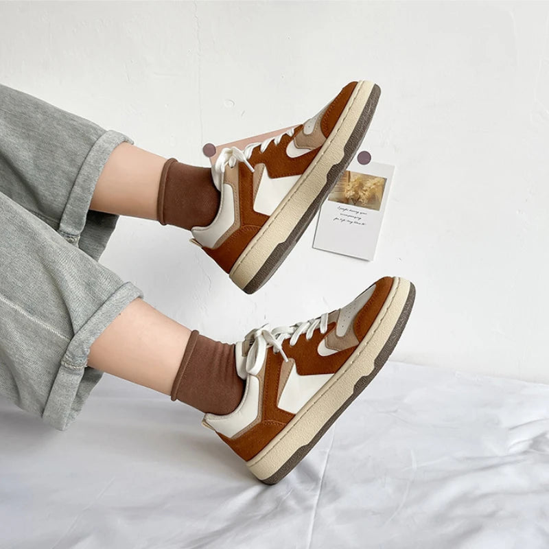 Lizakosht New Flashion Women's Shoes Training Retro Spring Autumn New Thick-soled Students Casual All-match Niche Sports Trend Sneakers