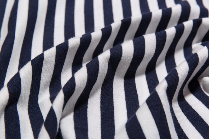 Striped Classic T-shirt Spring Autumn New Round Neck Long-sleeved Cotton Woman Tshirts Ladies Vintage Casual Tee Shirt Tops