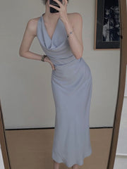 New Women Summer Sexy Midi Dress Elegant  Sleeveless Bodycon Club Celebrity Evening Party Slim One Piece Clothes Vestidos