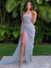 Cocktail Dress Women Summer Banquet Gown Tulle Robe Hight Waist Backless Evening Maxi Bodycon Elegant 2022 Charity Gala Dress