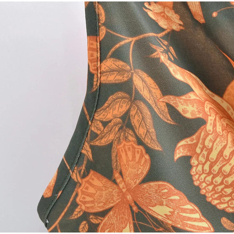 Summer Print Butterfly Romper Women's Jumpsuit Casual Spaghetti Strap Wide Leg Jumpsuits Female 2022 New Streetwear Lady Rompers
