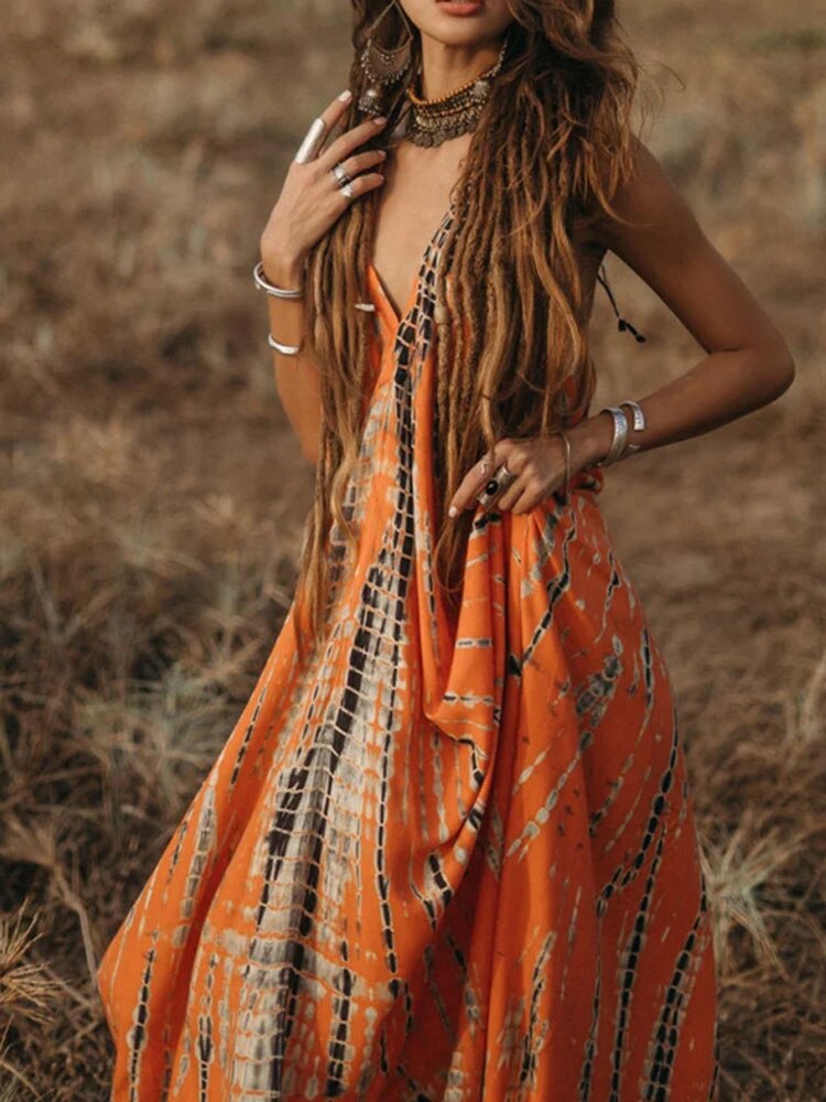 Lizakosht  Vintage Embroidered Kaftan Casual Cover-ups Sexy Summer Clothing Deep V-neck Woman Beach Wear Swim Suit Cover Up A1407