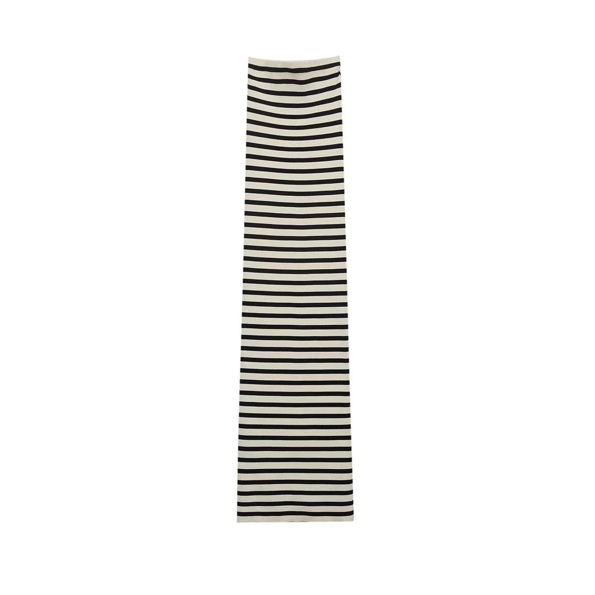 Lizakosht Fashion Women Zebra Printed Straight Elastic Knitted Midi Dress Summer Strapless For Holiday High Street Femme Vestidos
