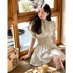 Lizakosht High-quality Y2k Small Dresses Women's Party Summer Short-sleeved Retro Beach Wind Dresses Korean Fashion Popular Dresses