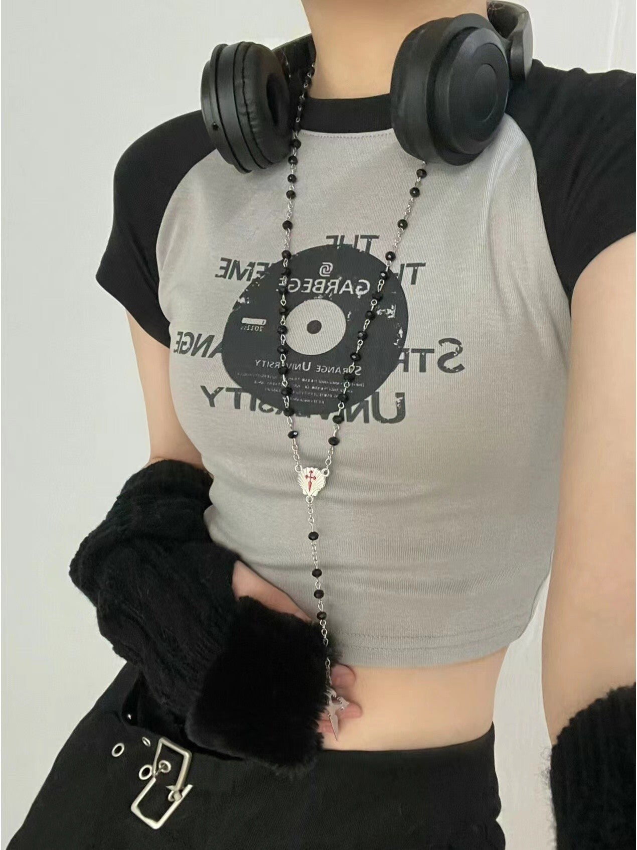 Lizakosht Summer Vintage T Shirt Short Sleeve Korean Style Women T-shirt Streetwear Patchwork Grunge Aesthetic Tee Tops 2022