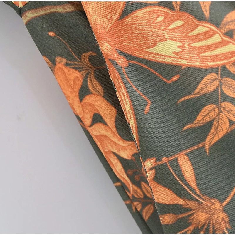 Summer Print Butterfly Romper Women's Jumpsuit Casual Spaghetti Strap Wide Leg Jumpsuits Female 2022 New Streetwear Lady Rompers