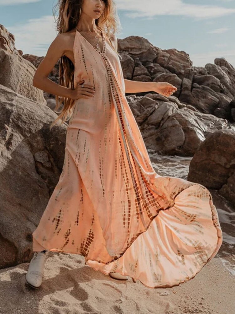 Lizakosht  Vintage Embroidered Kaftan Casual Cover-ups Sexy Summer Clothing Deep V-neck Woman Beach Wear Swim Suit Cover Up A1407