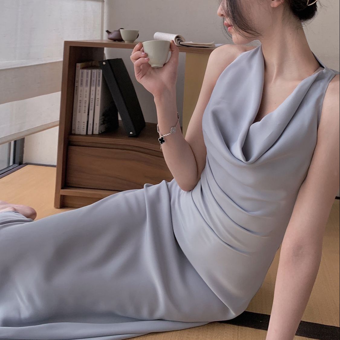 New Women Summer Sexy Midi Dress Elegant  Sleeveless Bodycon Club Celebrity Evening Party Slim One Piece Clothes Vestidos