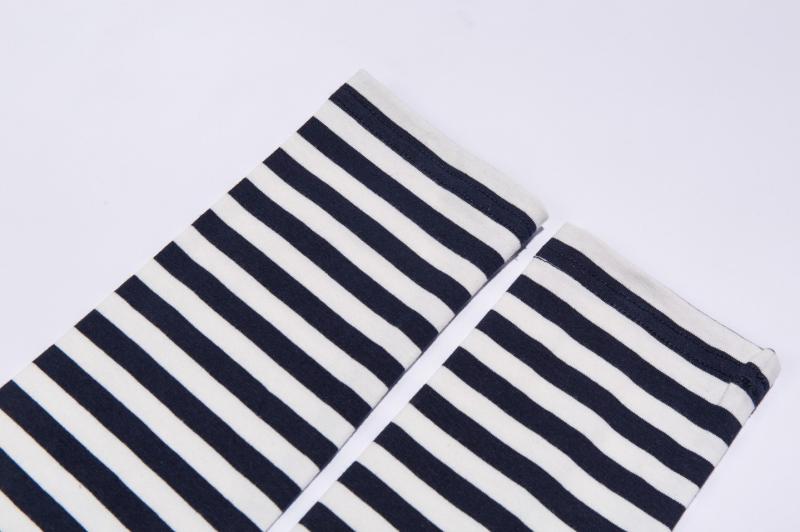 Striped Classic T-shirt Spring Autumn New Round Neck Long-sleeved Cotton Woman Tshirts Ladies Vintage Casual Tee Shirt Tops
