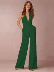 Lizakosht  Ladies Spring Summer Sexy Sleeveless Jumpsuit Casual Female Bodysuit Loose Party Jumpsuit Backless Office Jumpsuit Sexy Jumpsuit