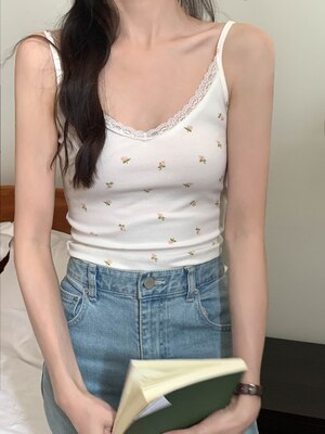 8 colors korean ins style camisole women Sexy tank top female Spring and summer sleeveless slim crop tops womens (X1361)