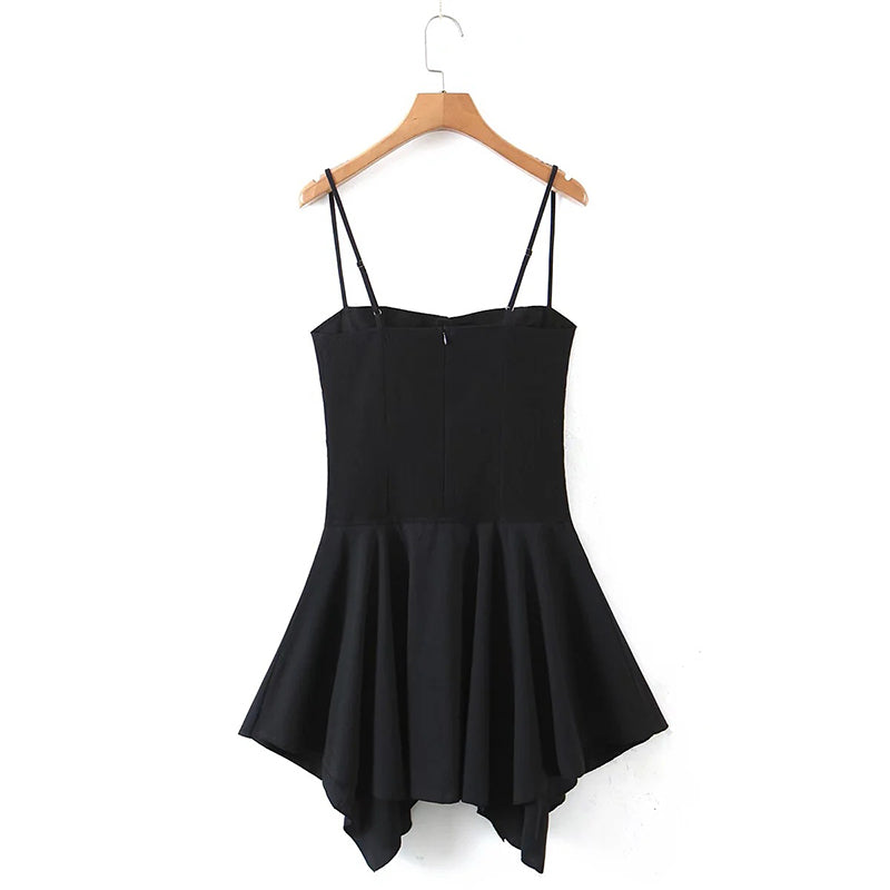 Unireal 2022 Summer Women Mini Dress Sleeveless Off Shoulder Solid White Black Sexy Beach Slip Short Dress
