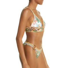 Lizakosht New Two-Piece Swimwear Retro Sexy Bikini Swimming Chiffon Beach Dress Swimsuit Cover Up Summer Beach Wear
