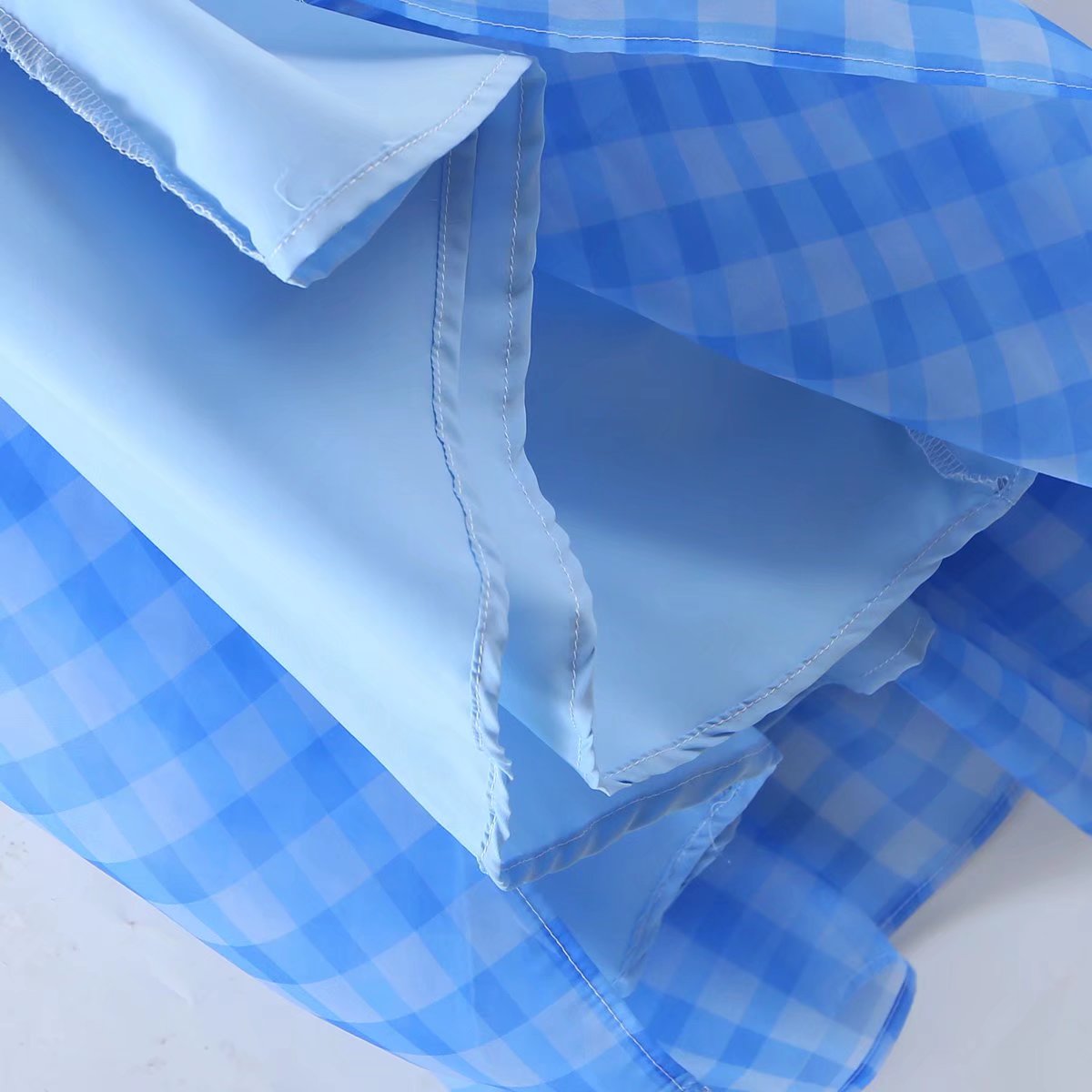Lizakosht Romantic Women Blue Plaid Halter Long Dress Sexy Backless Sleeveless Ladies Holiday Summer Dresses Fairy Robe