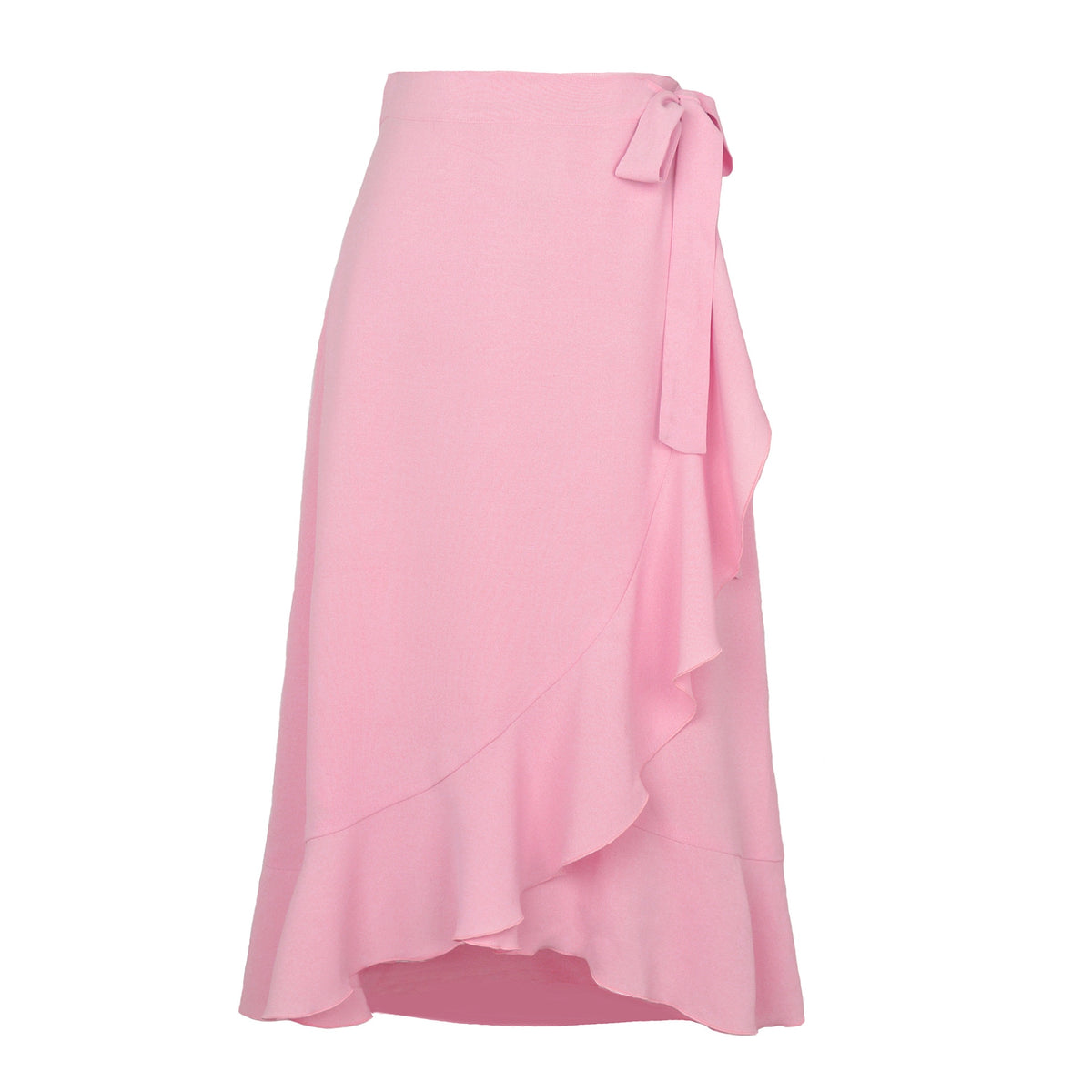 Tossy Women Solid Folds Irregular Bodycon Sexy Skirt Female High Waist Bandage Ruffles Long Skirts French Style Outwears Summer