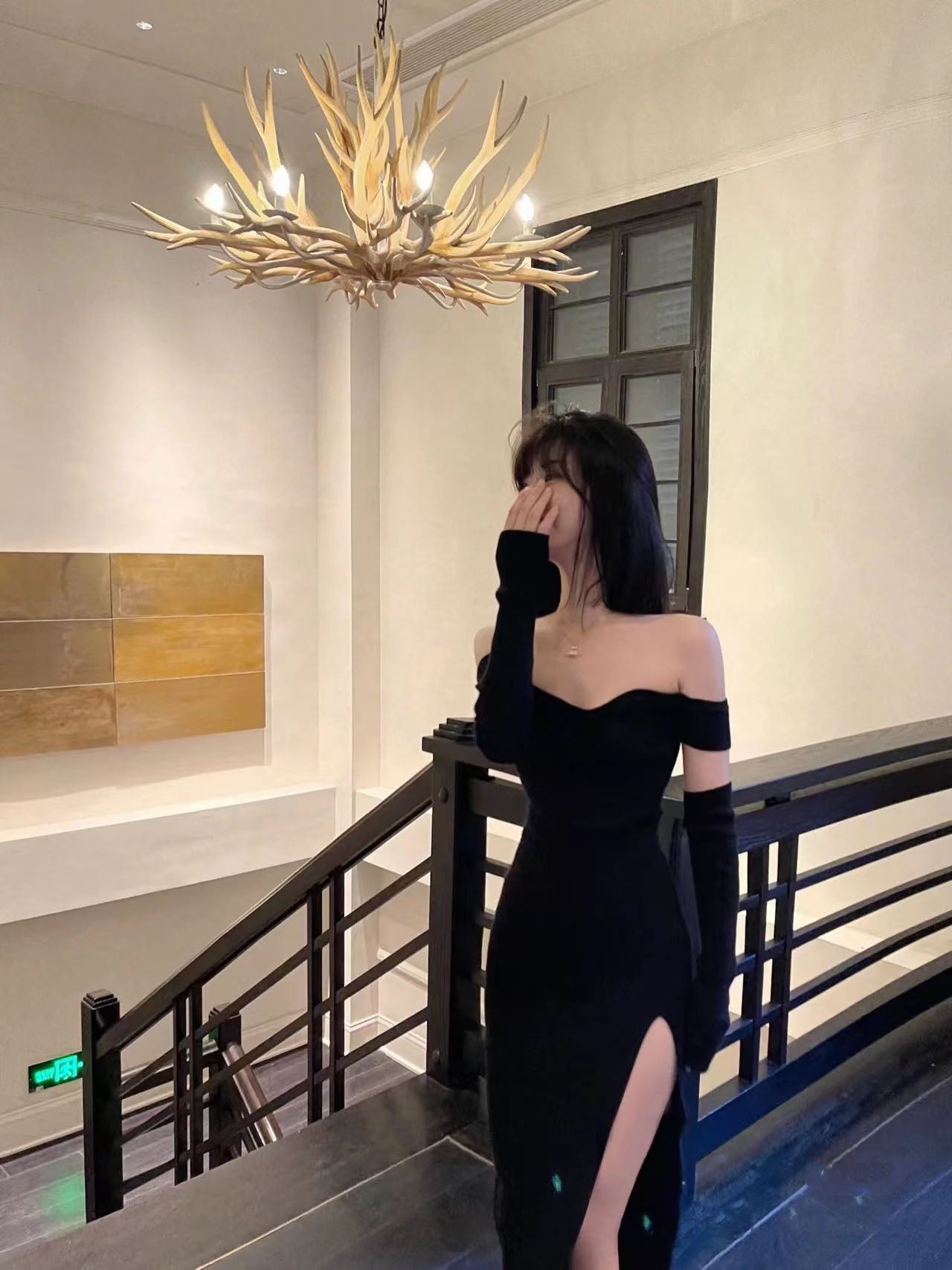 Spring Fashion Women Sexy Split Backless Off Shoulder Knitted Dress Female Club Party Y2K Dress