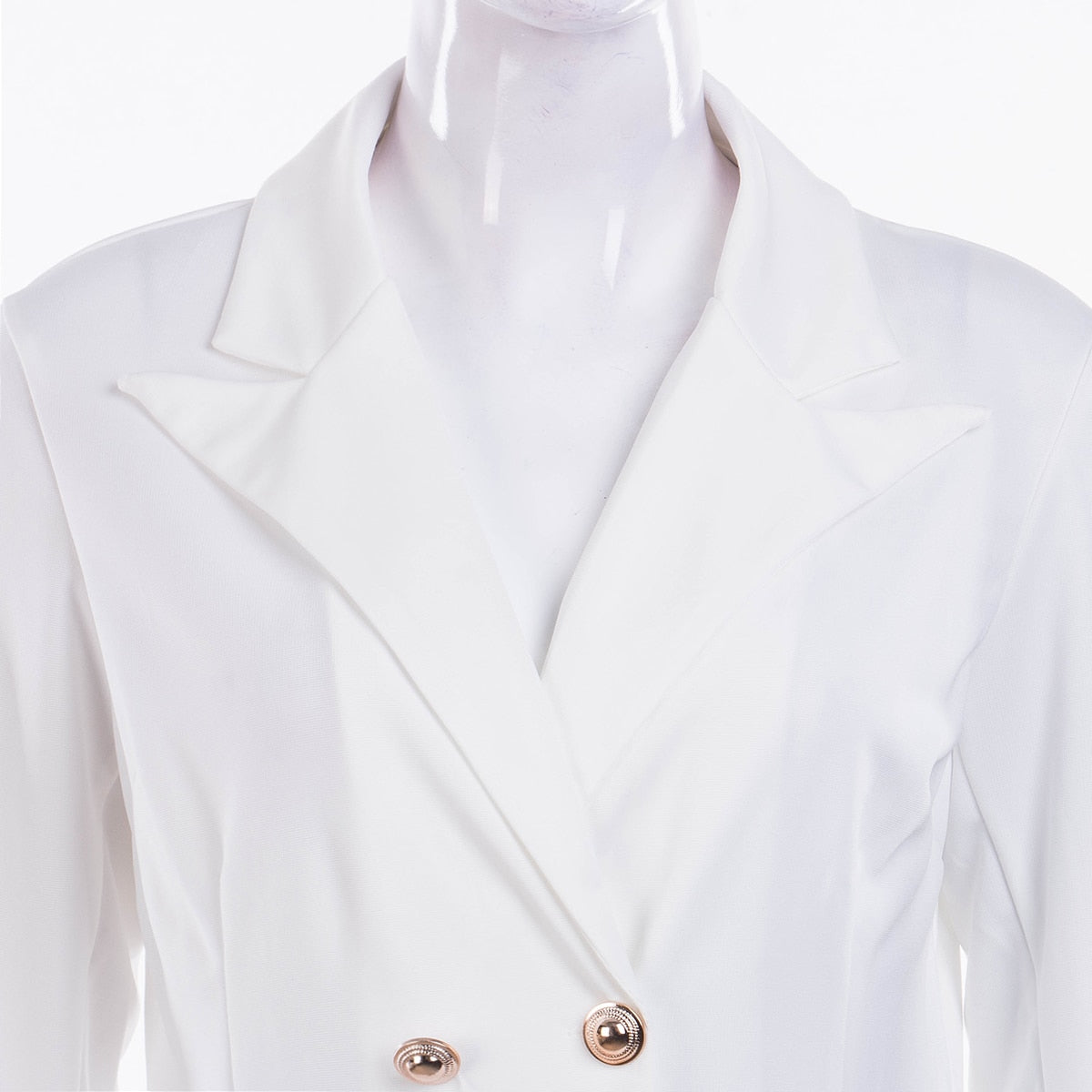Lizakosht Elegant Dresses Women Dress Office Casual Blazer White Black Dress Spring Slim Suit Ladies Vestidos