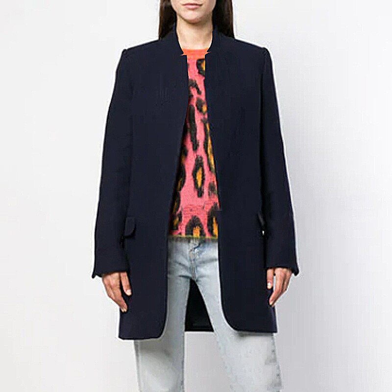 Lizakosht  fashionable mid-length woolen women's coat new product multi-grain button wish woolen coat