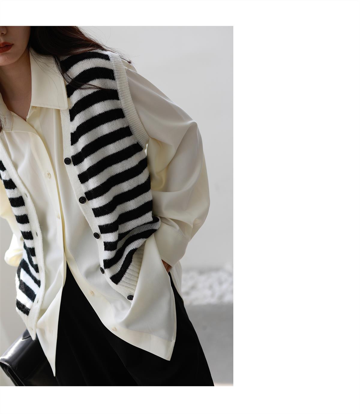 Lizakosht Vintage Women Blouse Oversized Harajuku Chic Basic Korean Style with Tie Long Sleeve Shirt Loose Aesthetic Retro Female