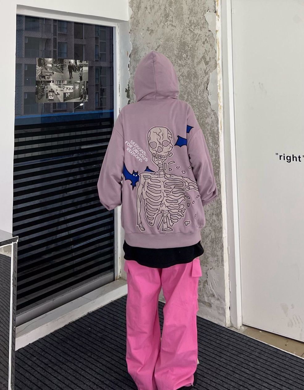 New streetwear fashion Retro hoodie women skull embroidery hooded cardigan sweatshirt man hiphop couple loose casual jacket ins
