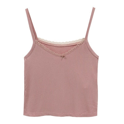 8 colors korean ins style camisole women Sexy tank top female Spring and summer sleeveless slim crop tops womens (X1361)