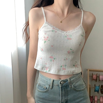 8 colors korean ins style camisole women Sexy tank top female Spring and summer sleeveless slim crop tops womens (X1361)