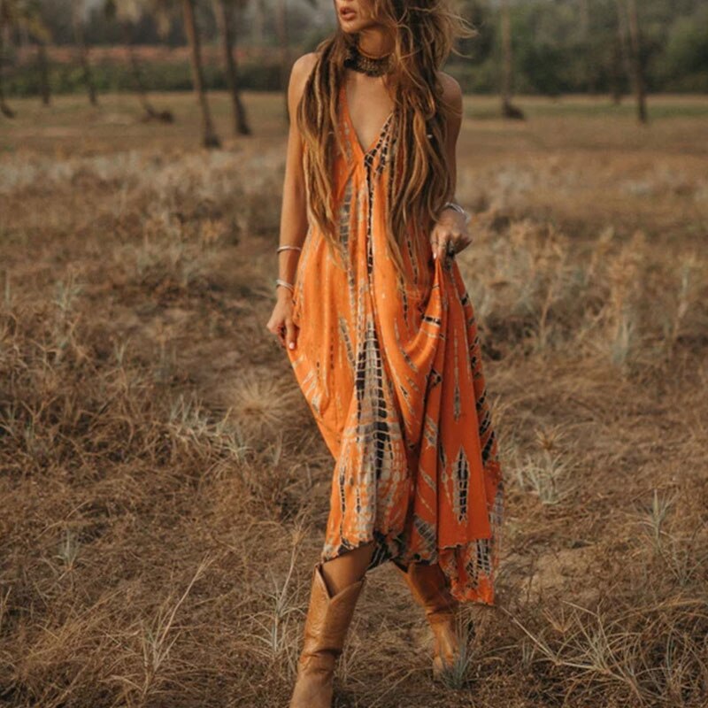 Lizakosht  Vintage Embroidered Kaftan Casual Cover-ups Sexy Summer Clothing Deep V-neck Woman Beach Wear Swim Suit Cover Up A1407