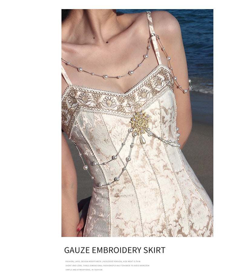 Lizakosht French Style Holiday Floral Long Dress Vintage Slash Neck Puff Sleeve Maxi Dresses For Women 2022 Summer Beach Style