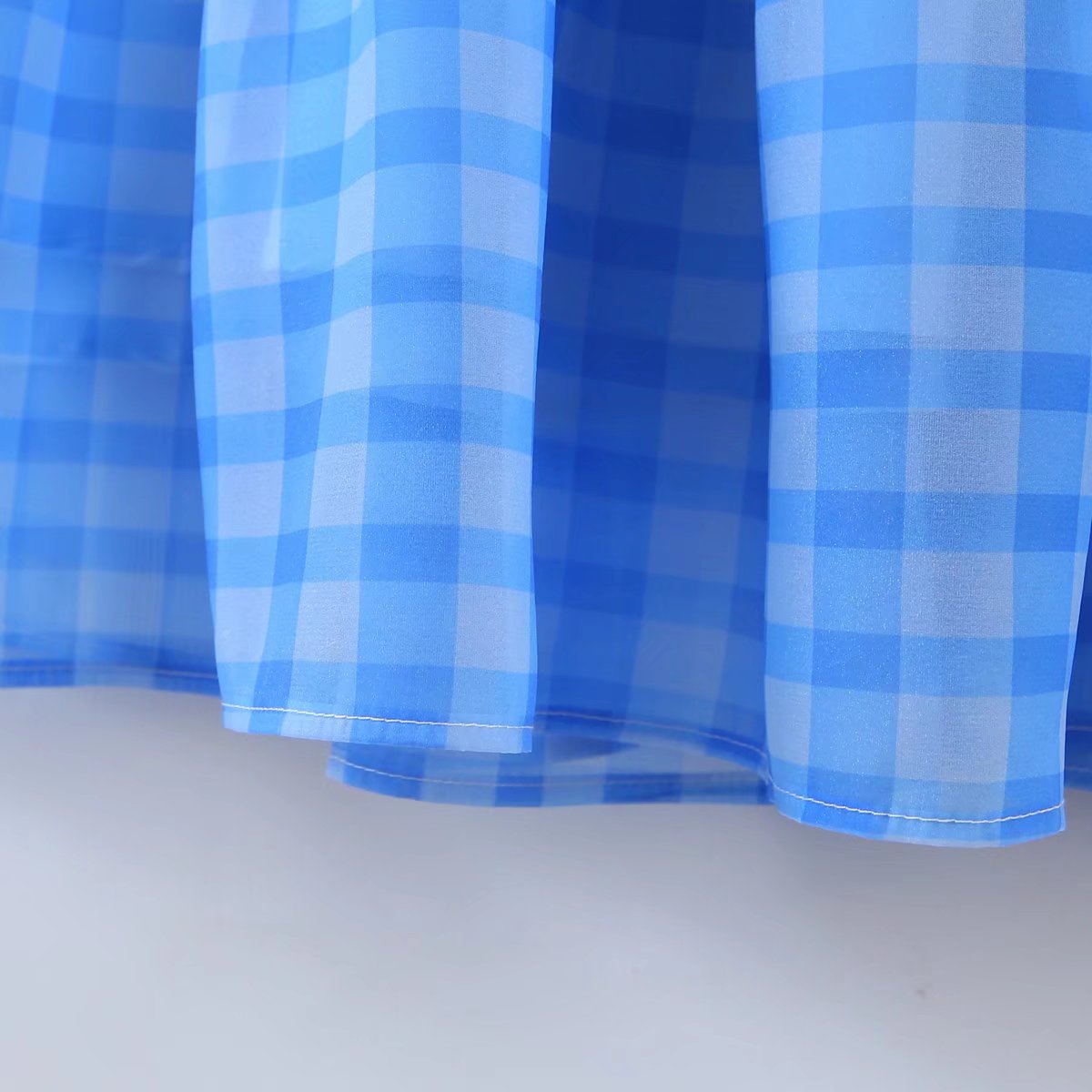 Lizakosht Romantic Women Blue Plaid Halter Long Dress Sexy Backless Sleeveless Ladies Holiday Summer Dresses Fairy Robe