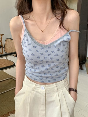 8 colors korean ins style camisole women Sexy tank top female Spring and summer sleeveless slim crop tops womens (X1361)
