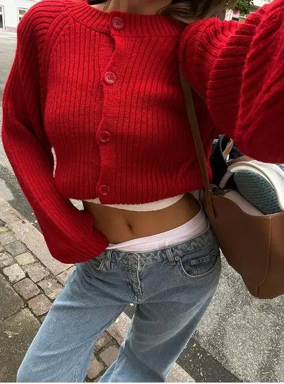 Lizakosht Solid Knit O-neck Elegant Women Pullover Long Sleeve Oversized Loose Soft Warm Sweater 2024 Autumn Chic Casual Office Knitwears